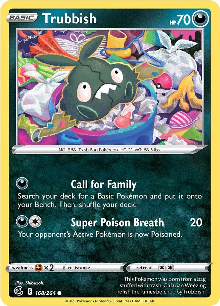 Trubbish (168/264) [Sword & Shield: Fusion Strike] | North Game Den