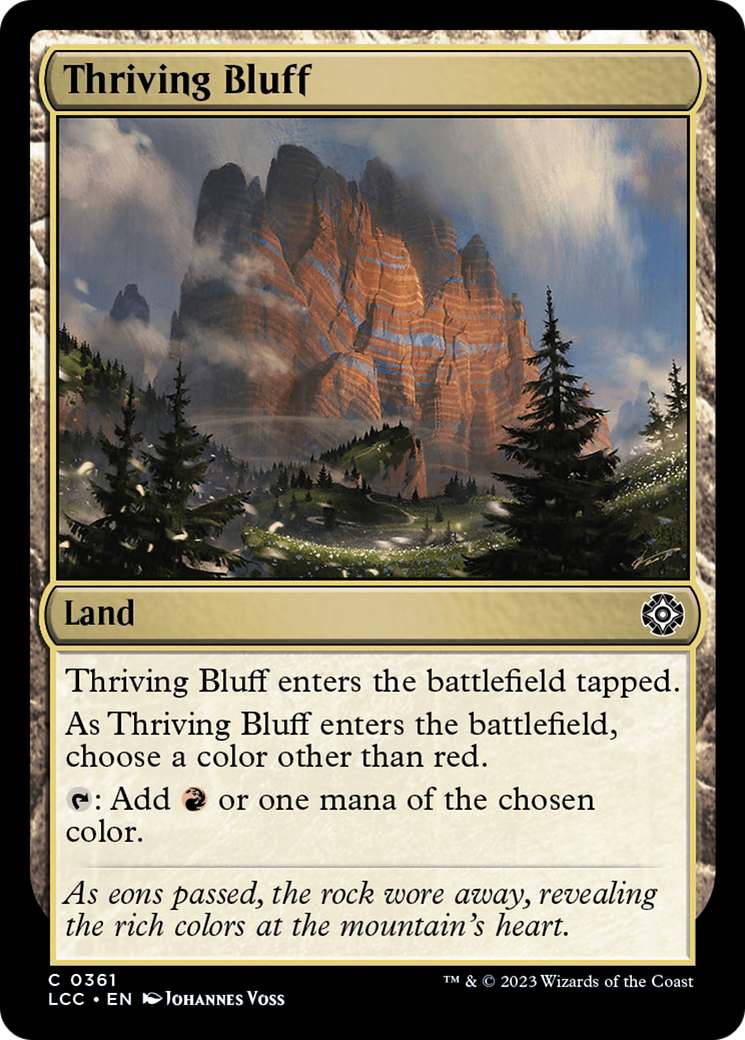 Thriving Bluff [The Lost Caverns of Ixalan Commander] | North Game Den