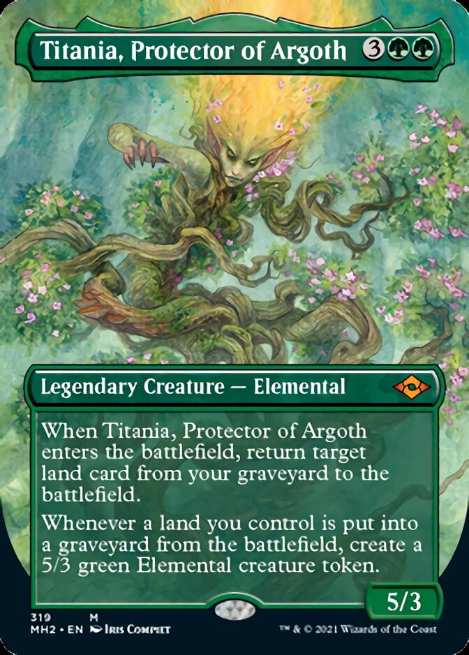 Titania, Protector of Argoth (Borderless Alternate Art) [Modern Horizons 2] | North Game Den