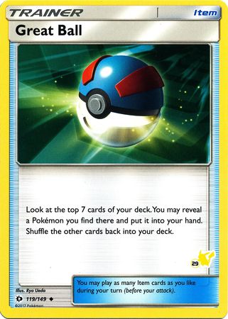 Great Ball (119/149) (Pikachu Stamp #29) [Battle Academy 2020] | North Game Den