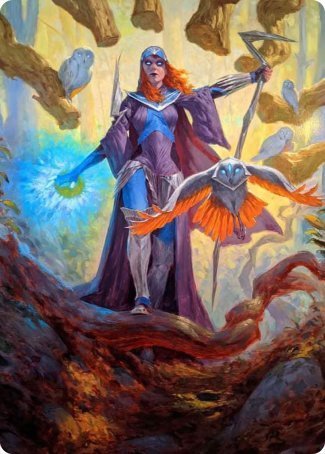 Kasmina, Enigma Sage Art Card [Strixhaven: School of Mages Art Series] | North Game Den