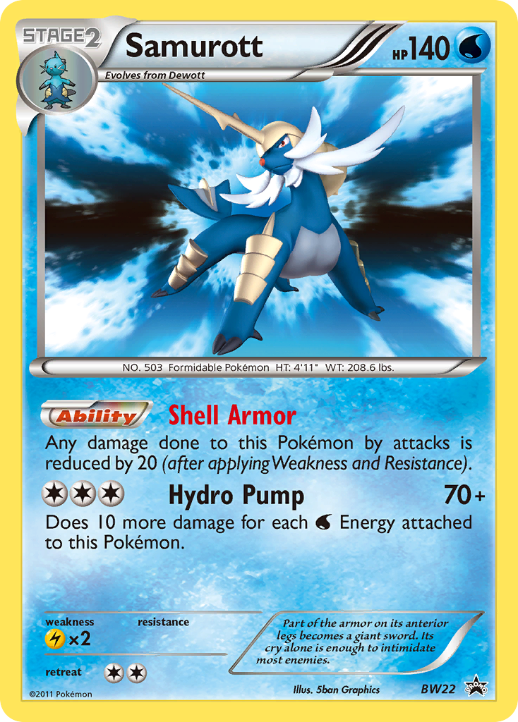 Samurott (BW22) [Black & White: Black Star Promos] | North Game Den