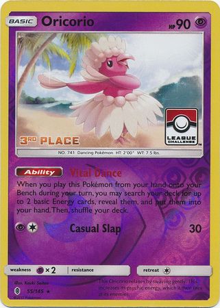 Oricorio (55/145) (League Promo 3rd Place) [Sun & Moon: Guardians Rising] | North Game Den