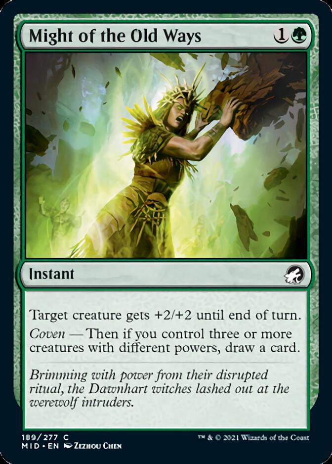 Might of the Old Ways [Innistrad: Midnight Hunt] | North Game Den