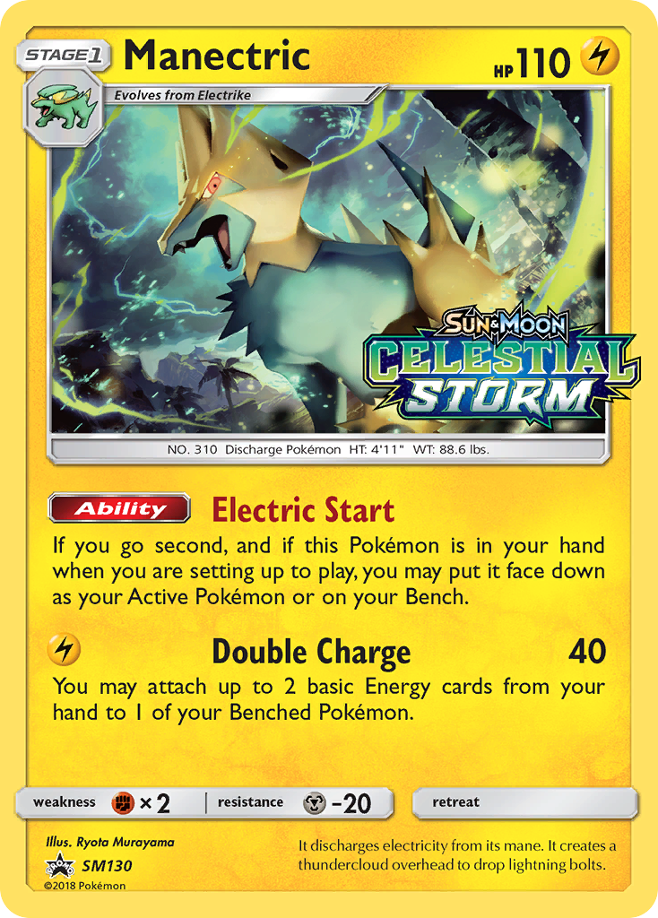 Manectric (SM130) [Sun & Moon: Black Star Promos] | North Game Den