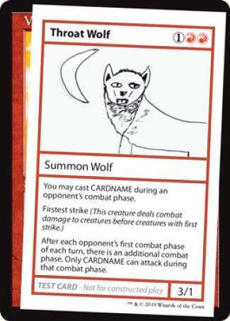 Throat Wolf (2021 Edition) [Mystery Booster Playtest Cards] | North Game Den