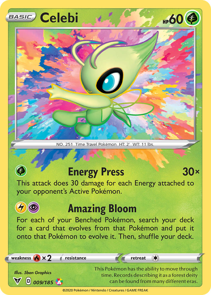 Celebi (009/185) [Sword & Shield: Vivid Voltage] | North Game Den