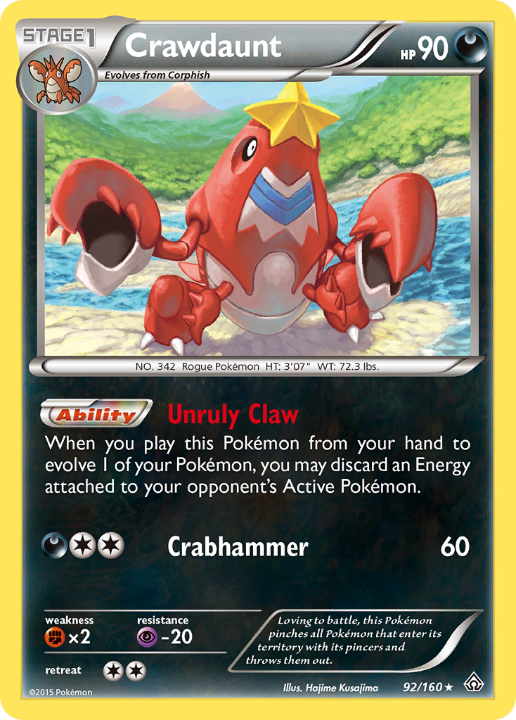 Crawdaunt (92/160) [XY: Primal Clash] | North Game Den