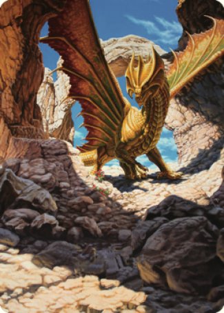 Ancient Brass Dragon Art Card (02) [Commander Legends: Battle for Baldur's Gate Art Series] | North Game Den
