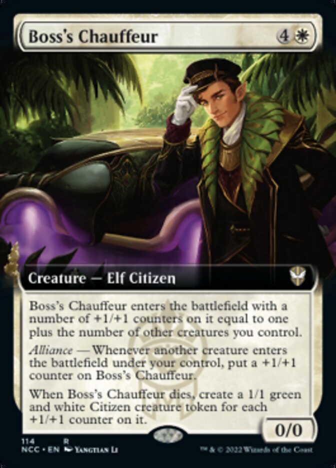 Boss's Chauffeur (Extended Art) [Streets of New Capenna Commander] | North Game Den