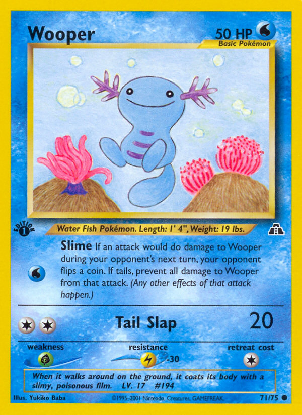 Wooper (71/75) [Neo Discovery 1st Edition] | North Game Den