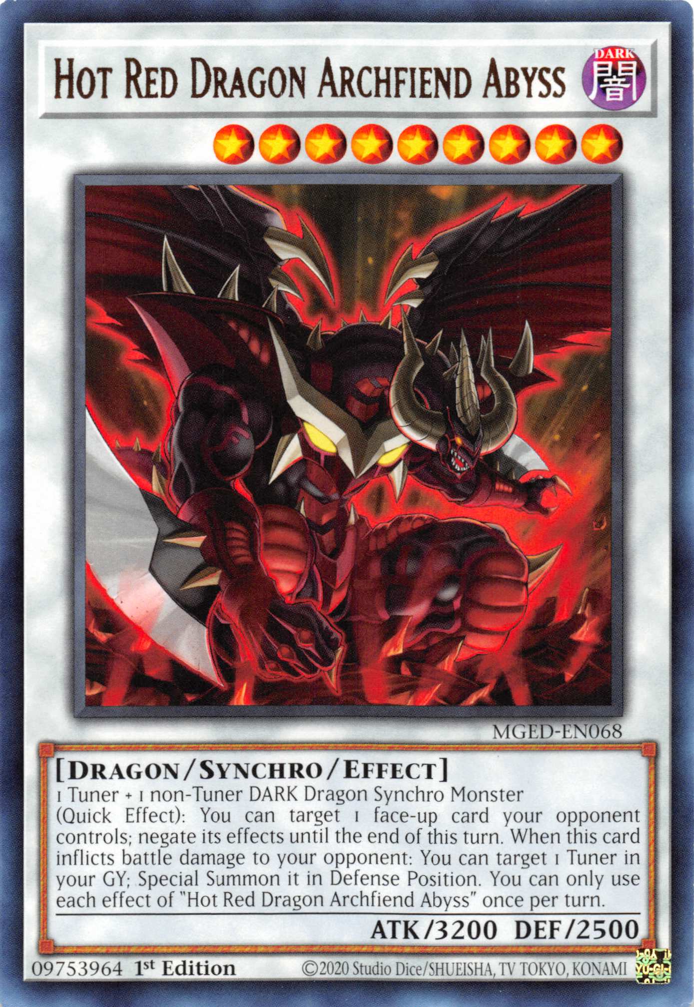 Hot Red Dragon Archfiend Abyss [MGED-EN068] Rare | North Game Den