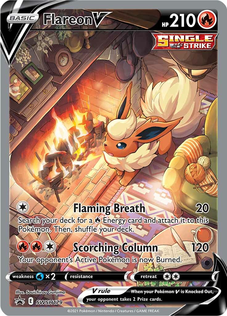 Flareon V (SWSH179) [Sword & Shield: Black Star Promos] | North Game Den