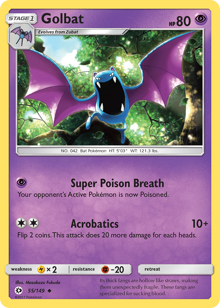 Golbat (55/149) [Sun & Moon: Base Set] | North Game Den