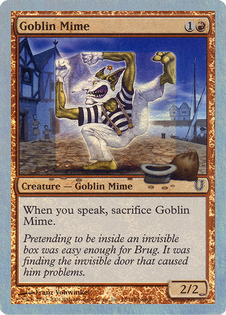 Goblin Mime (Alternate Foil) [Unhinged] | North Game Den