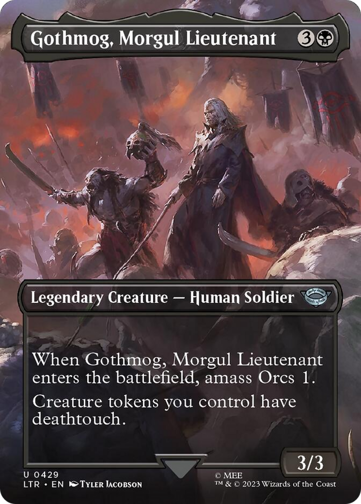 Gothmog, Morgul Lieutenant (Borderless Alternate Art) [The Lord of the Rings: Tales of Middle-Earth] | North Game Den