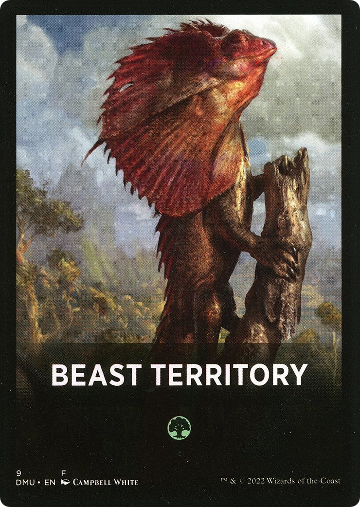 Beast Territory Theme Card [Dominaria United Tokens] | North Game Den