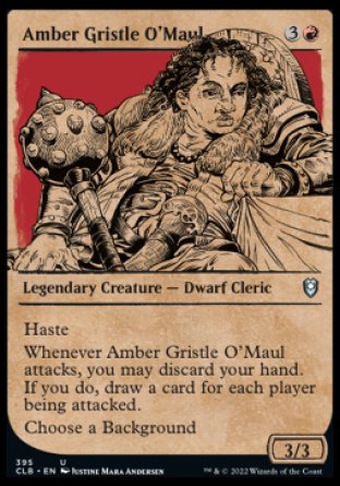 Amber Gristle O'Maul (Showcase) [Commander Legends: Battle for Baldur's Gate] | North Game Den