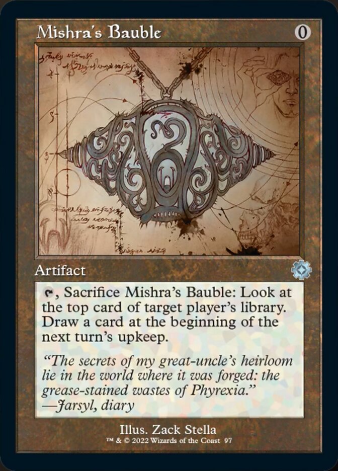 Mishra's Bauble (Retro Schematic) [The Brothers' War Retro Artifacts] | North Game Den