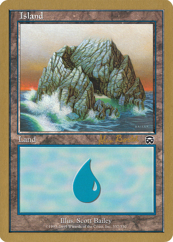 Island (ab337a) (Alex Borteh) [World Championship Decks 2001] | North Game Den