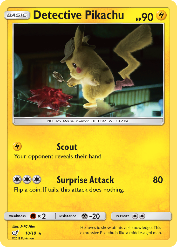 Detective Pikachu (10/18) [Sun & Moon: Detective Pikachu] | North Game Den