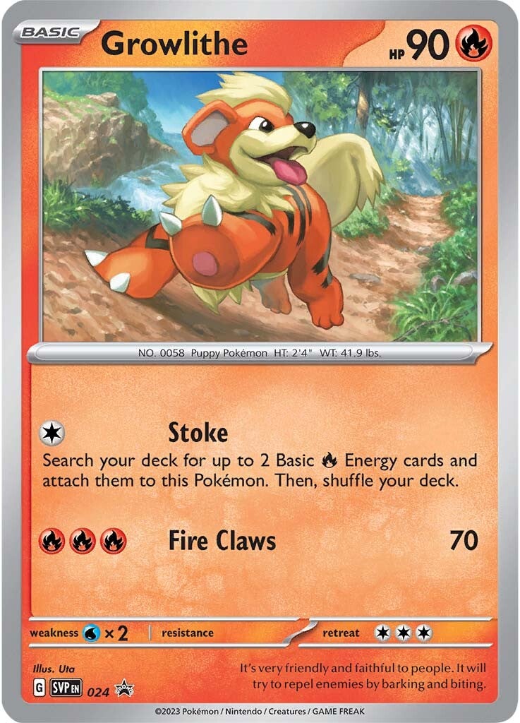 Growlithe (024) [Scarlet & Violet: Black Star Promos] | North Game Den