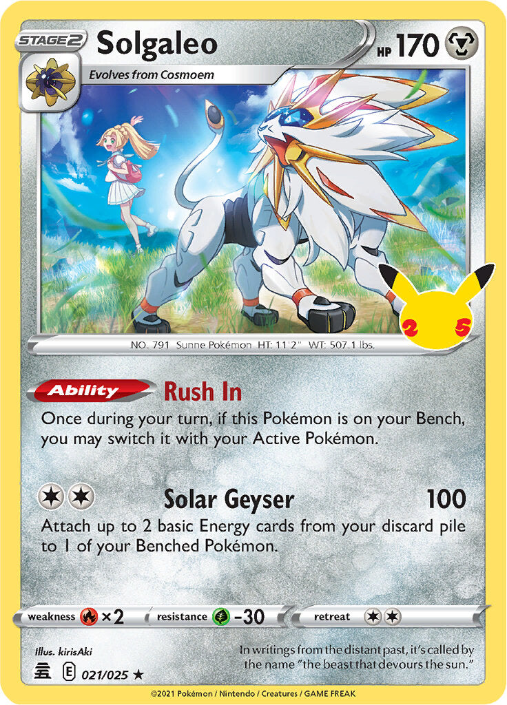 Solgaleo (021/025) [Celebrations: 25th Anniversary] | North Game Den