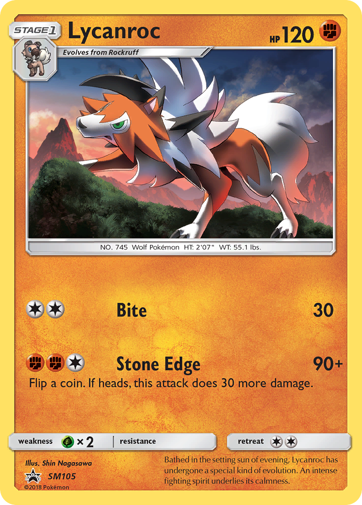 Lycanroc (SM105) [Sun & Moon: Black Star Promos] | North Game Den