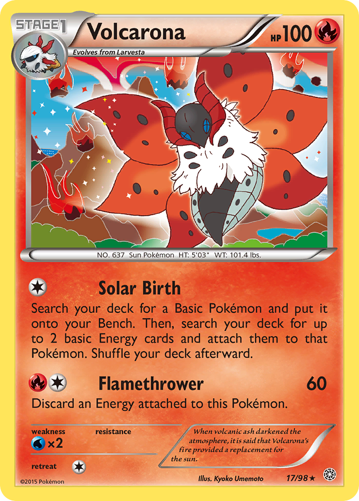 Volcarona (17/98) [XY: Ancient Origins] | North Game Den