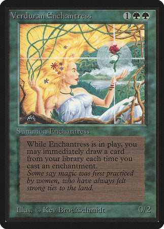 Verduran Enchantress [Limited Edition Beta] | North Game Den