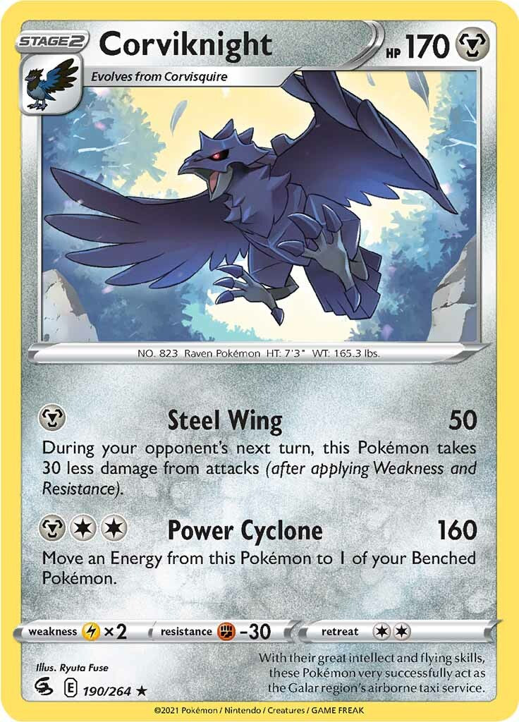 Corviknight (190/264) [Sword & Shield: Fusion Strike] | North Game Den