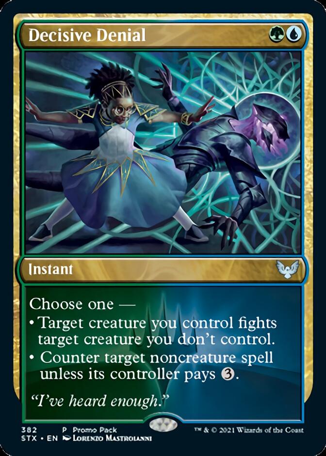 Decisive Denial (Promo Pack) [Strixhaven: School of Mages] | North Game Den