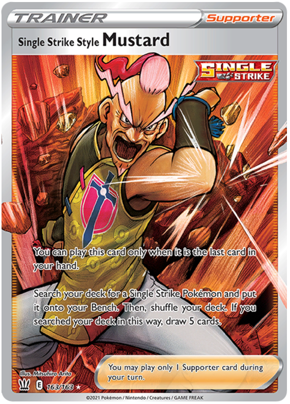 Single Strike Style Mustard (163/163) [Sword & Shield: Battle Styles] | North Game Den