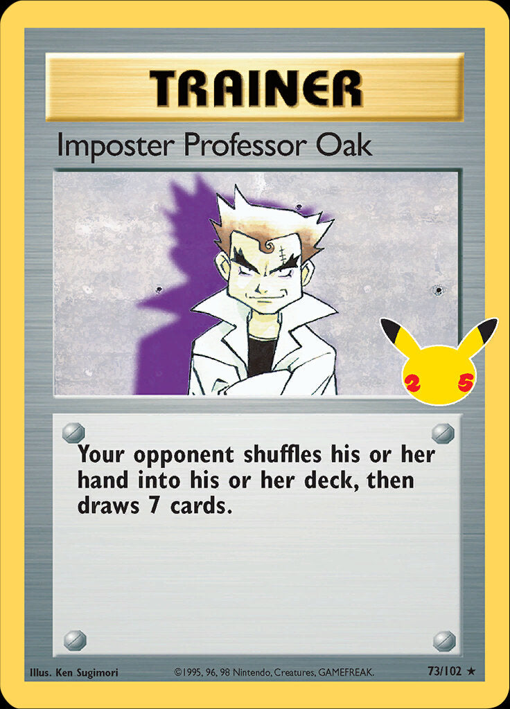 Imposter Professor Oak (73/102) [Celebrations: 25th Anniversary - Classic Collection] | North Game Den