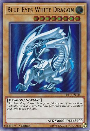 Blue-Eyes White Dragon (Version 2) [LCKC-EN001] Ultra Rare | North Game Den