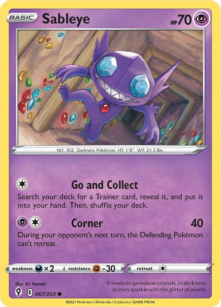 Sableye (067/203) [Sword & Shield: Evolving Skies] | North Game Den