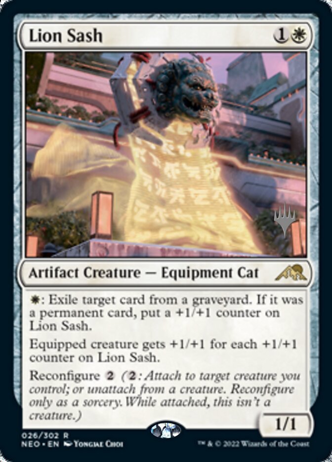 Lion Sash (Promo Pack) [Kamigawa: Neon Dynasty Promos] | North Game Den