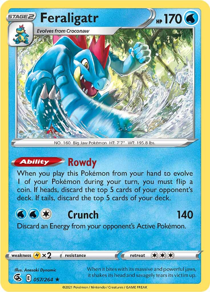 Feraligatr (057/264) [Sword & Shield: Fusion Strike] | North Game Den