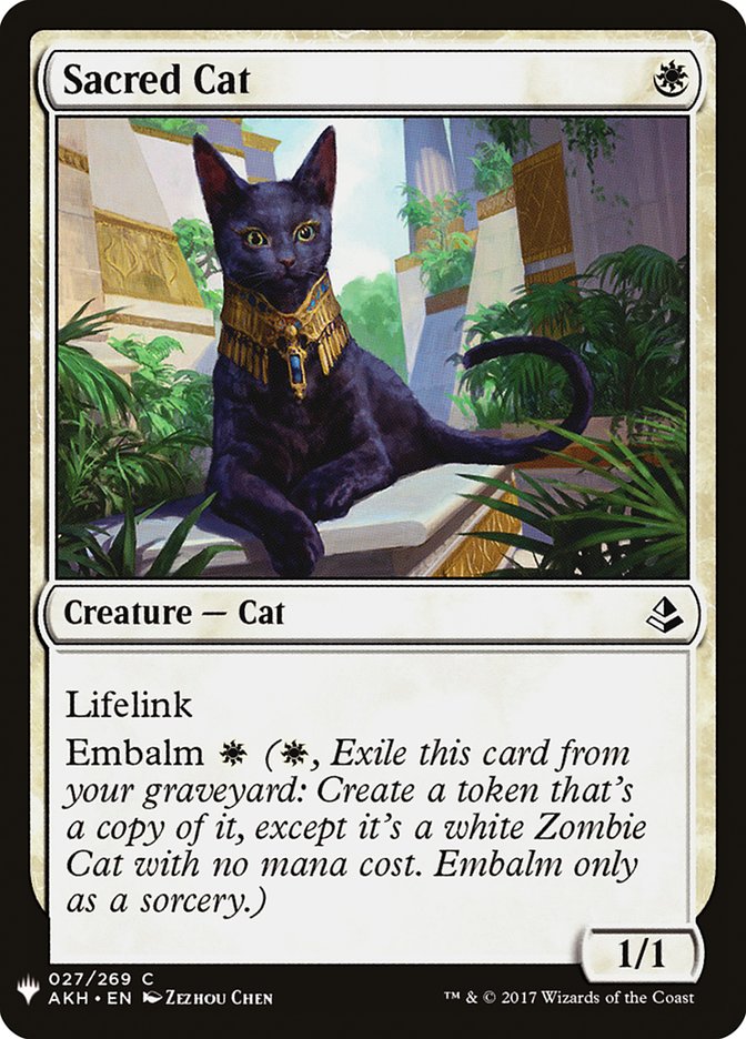 Sacred Cat [Mystery Booster] | North Game Den