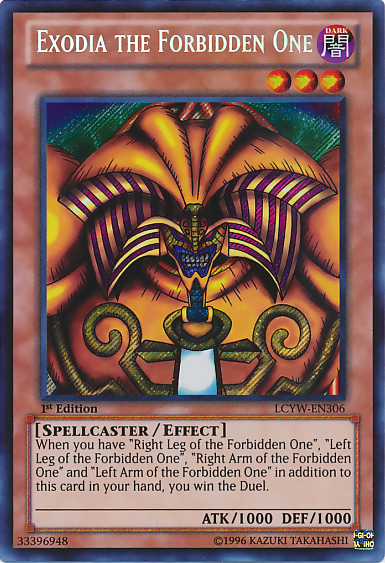 Exodia the Forbidden One [LCYW-EN306] Secret Rare | North Game Den