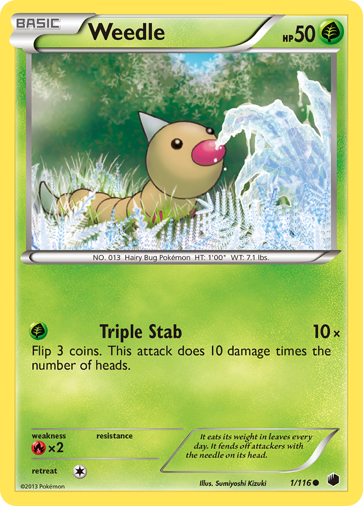 Weedle (1/116) [Black & White: Plasma Freeze] | North Game Den