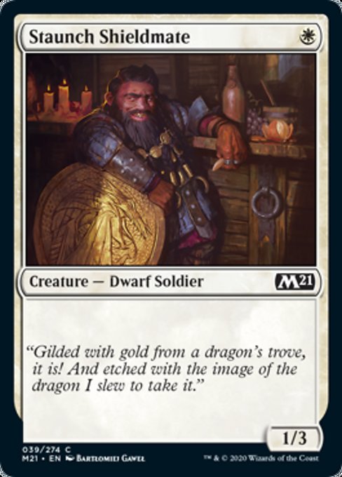 Staunch Shieldmate [Core Set 2021] | North Game Den