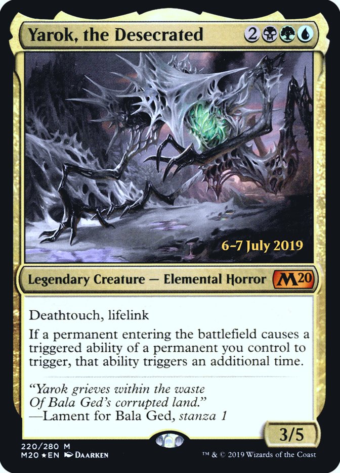 Yarok, the Desecrated  [Core Set 2020 Prerelease Promos] | North Game Den