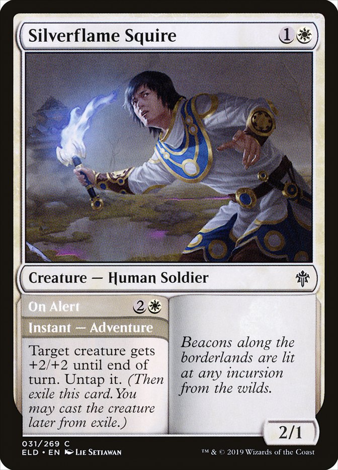 Silverflame Squire // On Alert [Throne of Eldraine] | North Game Den