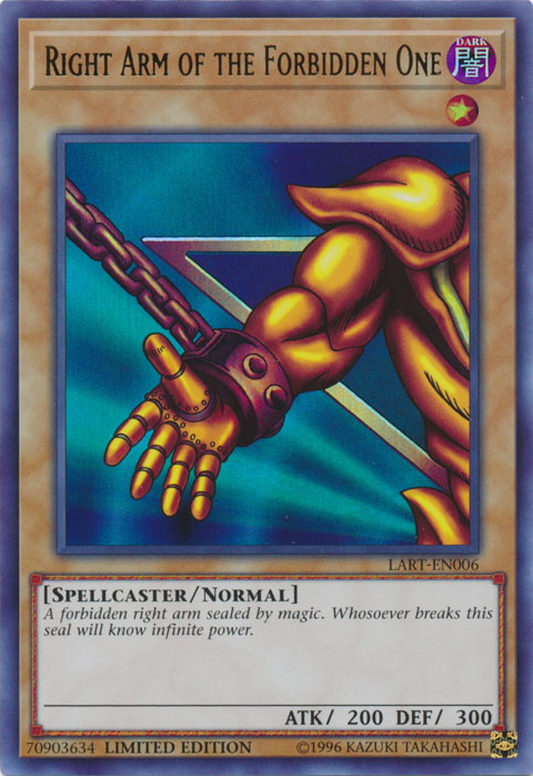 Right Arm of the Forbidden One [LART-EN006] Ultra Rare | North Game Den