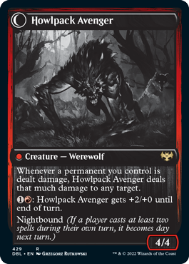 Ill-Tempered Loner // Howlpack Avenger [Innistrad: Double Feature] | North Game Den