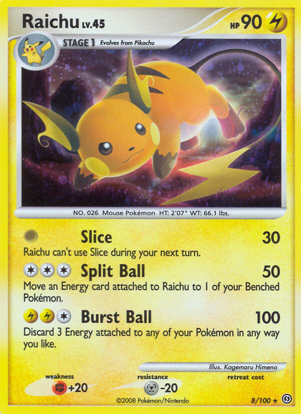 Raichu (8/100) [Diamond & Pearl: Stormfront] | North Game Den