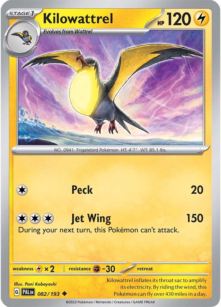 Kilowattrel (082/193) [Scarlet & Violet: Paldea Evolved] | North Game Den