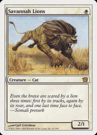 Savannah Lions [Ninth Edition] | North Game Den
