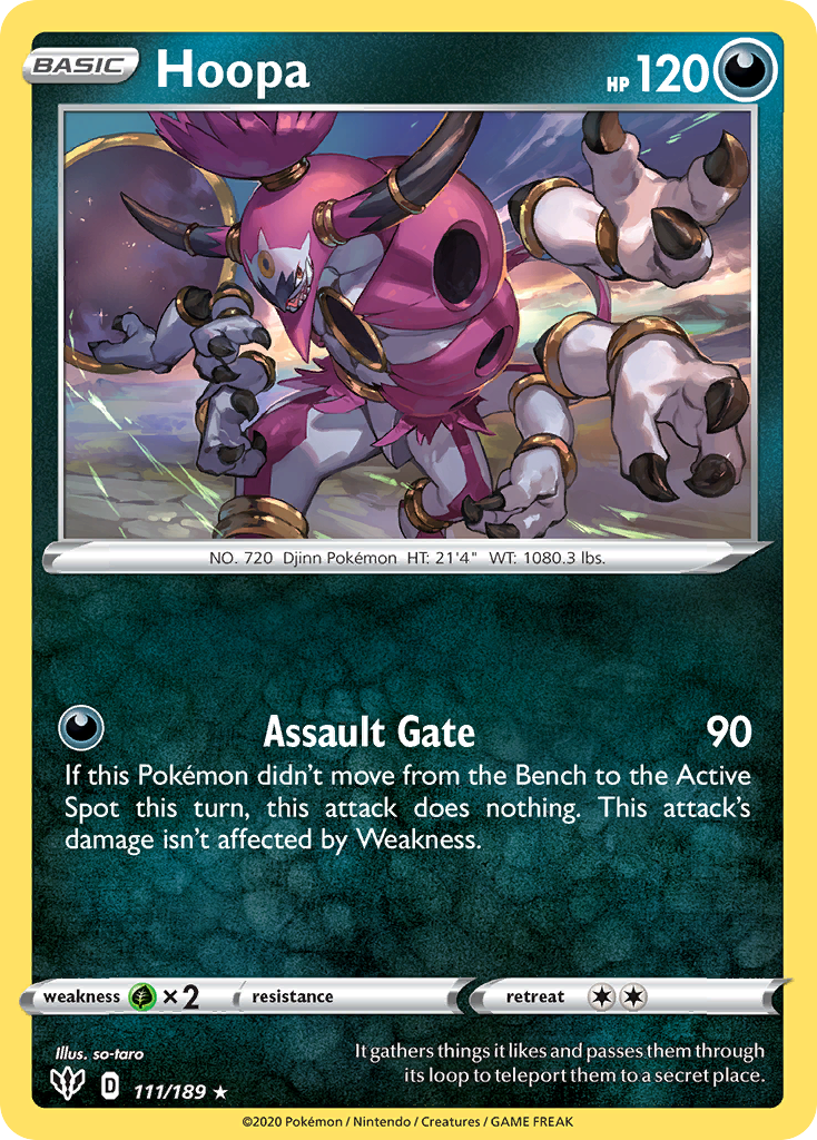 Hoopa (111/189) [Sword & Shield: Darkness Ablaze] | North Game Den